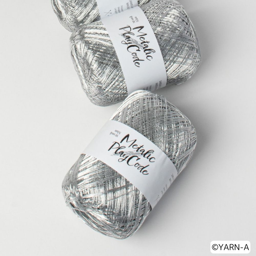 韓国毛糸 SNS話題 毛糸 編み物 編み糸 かぎ針編み 棒針編みMetallic Play Code (70g) メタリックプレイコード メタリックコード メタル糸 編み糸 メタリック糸 |  | 01