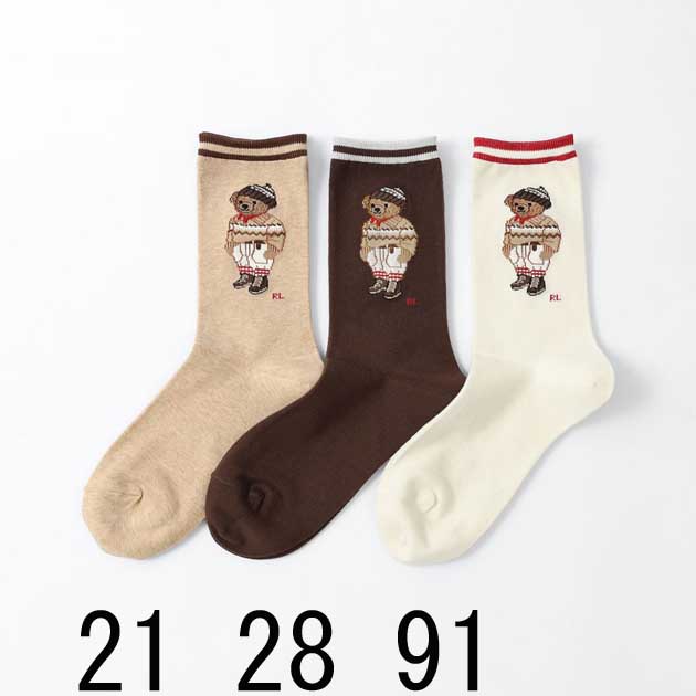 POLOラルフローレンソックス 23〜25 cm 5本指グレー 黒　ベージュ POLO RALPH LAUREN（ポロ・ラルフローレン） レディース ソックス