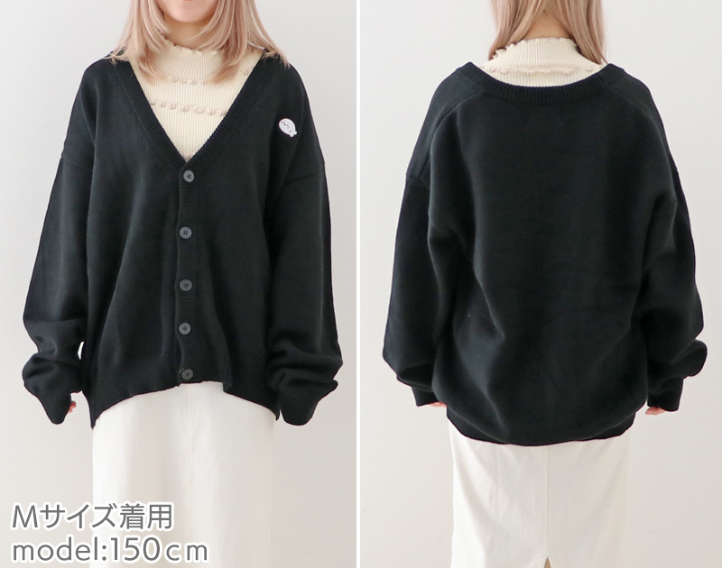 Mother garden セールSALE 刺繍ニットカーディガン しろたん