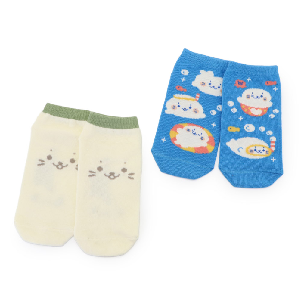 Mother garden スニーカー丈ソックス 2足セット しろたん 13