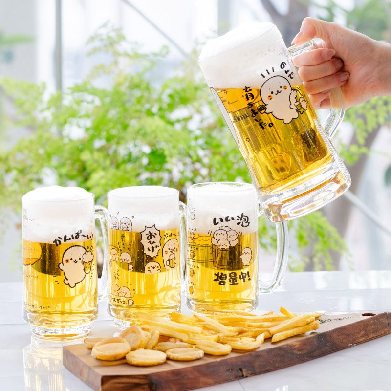 “Mahon Made Stoneware” Beerマグ （ジョッキ）ペア Mother garden（マザーガーデン） しろたん ジョッキ 350ml 単品