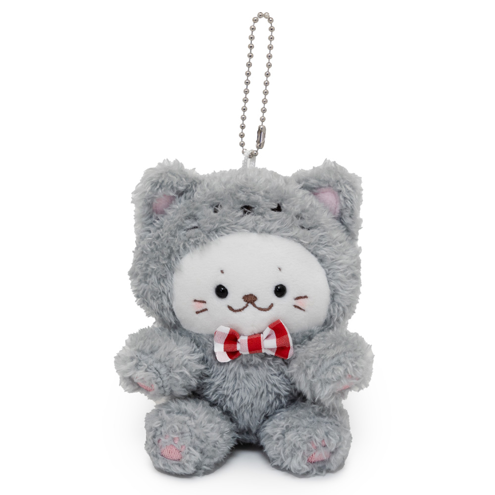 Mother garden しろたん 猫キーホルダー 単品 三毛猫 グレー