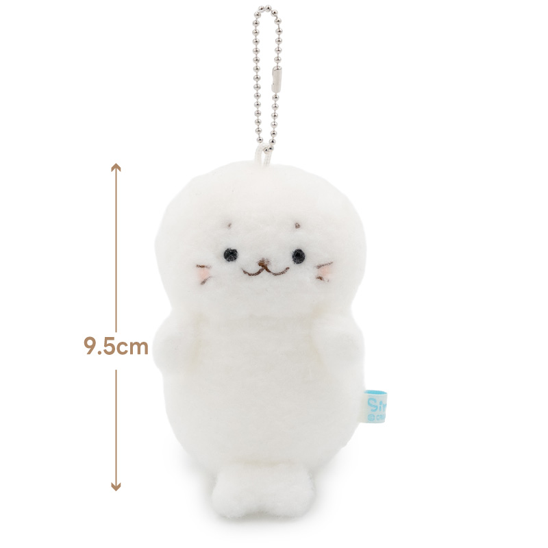 Mother garden（マザーガーデン） しろたん ほわほわお座りキーホルダ