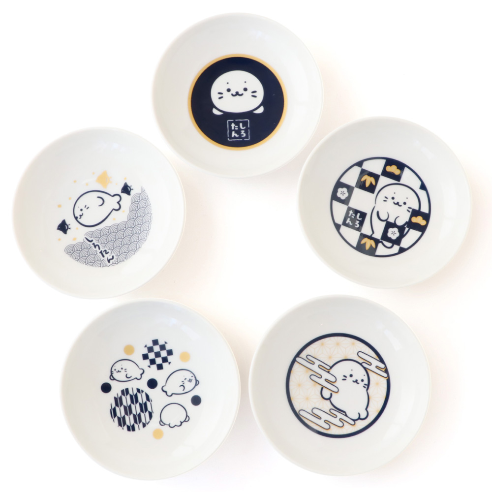 Mother garden（マザーガーデン） しろたん 豆皿 単品 〔正面 市松