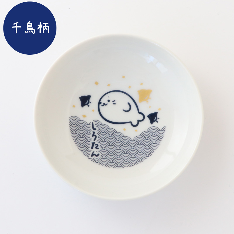 Mother garden（マザーガーデン） しろたん 豆皿 単品 〔正面 市松