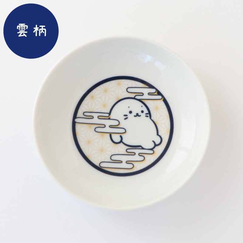 Mother garden（マザーガーデン） しろたん 豆皿 単品 〔正面 市松