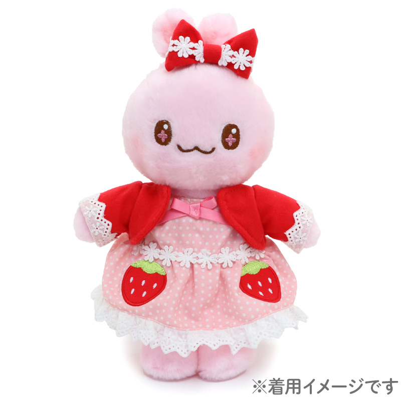 P①6 ぬいぐるみ 服 衣装 スーツ ワンピース アイリス 風 水色の