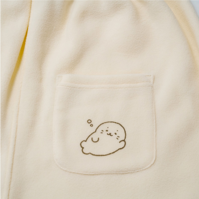 Mother garden フリースルームウェア上下セット しろたん S M L