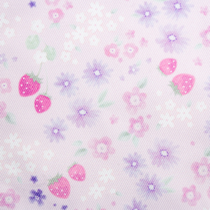 Mother garden（マザーガーデン） 野いちご 巾着 Sサイズ 小花いちご柄