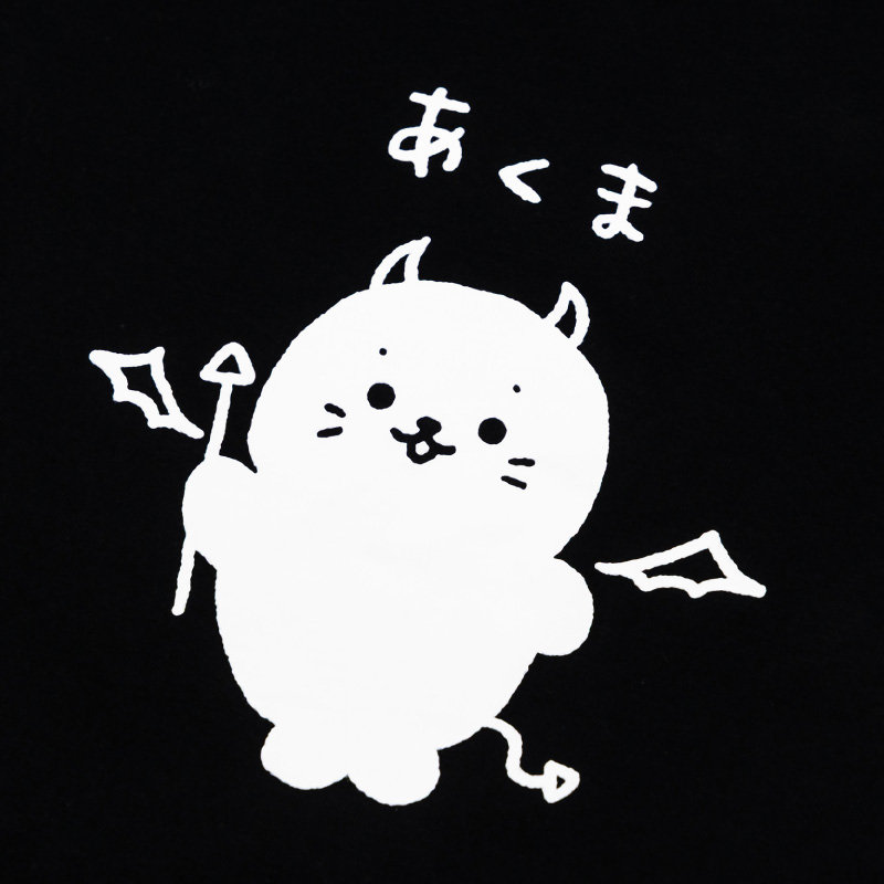 Mother garden しろたん Tシャツ 半袖 〔あくま柄〕 黒色 S/M/L Mother garden しろたん Tシャツ 半袖 〔あくま柄〕 黒色 S/M/L