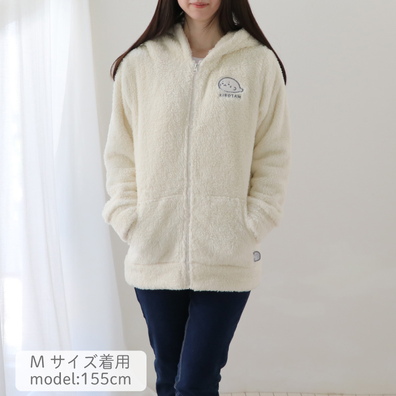 Mother garden しろたん しろもこパーカー 大人 S M L XL
