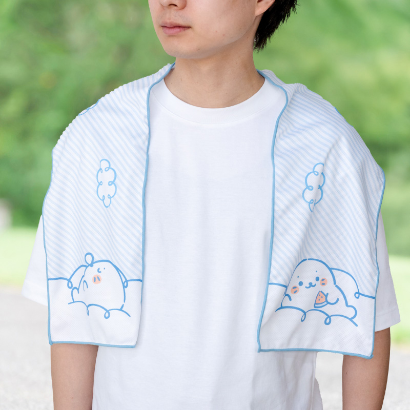 Mother garden（マザーガーデン） しろたん クールタオル 単品 雲で