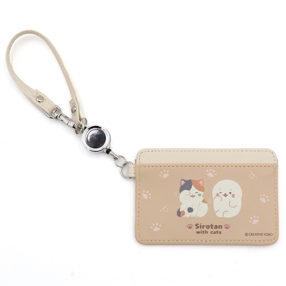 Mother garden（マザーガーデン） しろたん 合皮 パスケース 単品