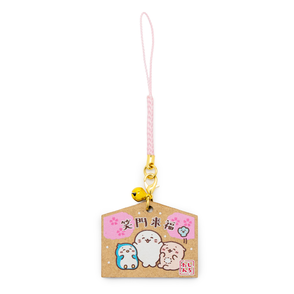 Mother garden しろたん 木製絵馬根付 単品 顔ぼん お友達 根付