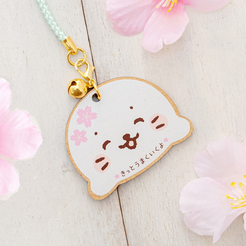 Mother garden（マザーガーデン） しろたん 木製絵馬根付 単品 〔顔