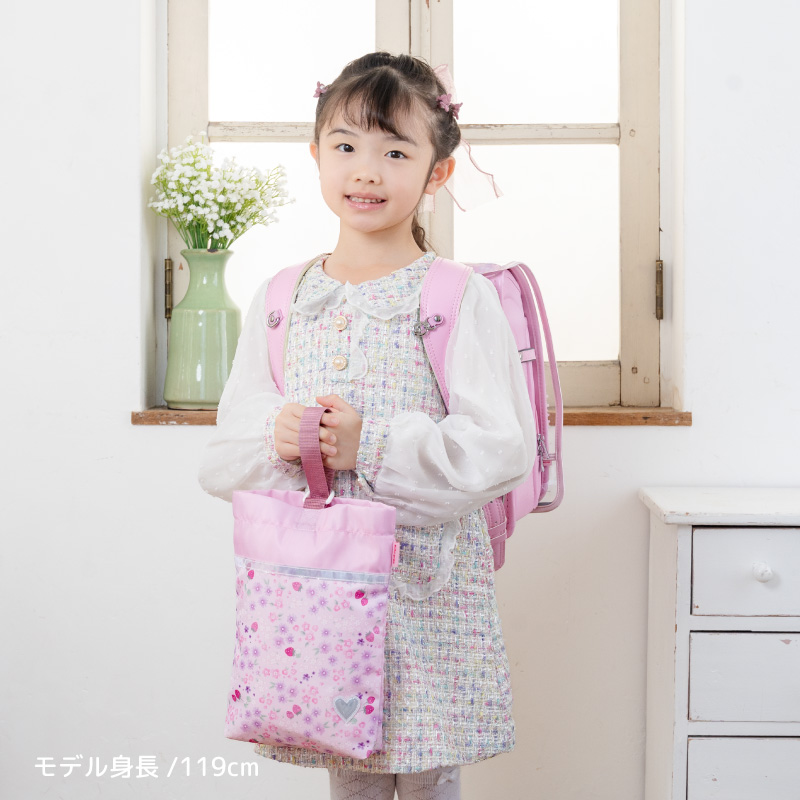 Mother garden（マザーガーデン） 野いちご シューズバッグ 小花いちご