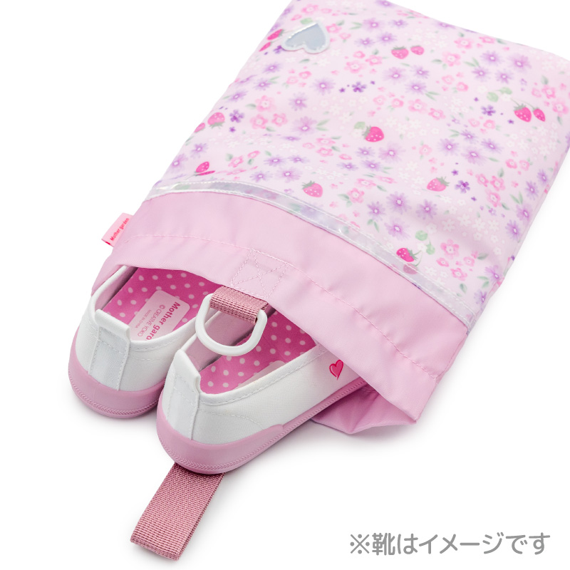 Mother garden（マザーガーデン） 野いちご シューズバッグ 小花いちご