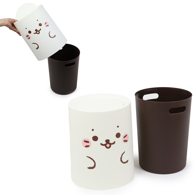 Mother garden ダストボックス しろたん お友達 顔ぼん 3セット