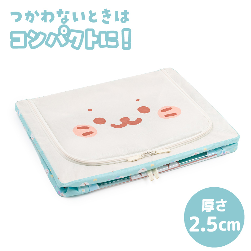 Mother garden（マザーガーデン） しろたん ぽてぽて柄 収納ケース 60L
