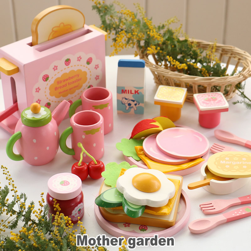 Mother garden ままごと 木製 おままごとセット 野いちご モーニング 