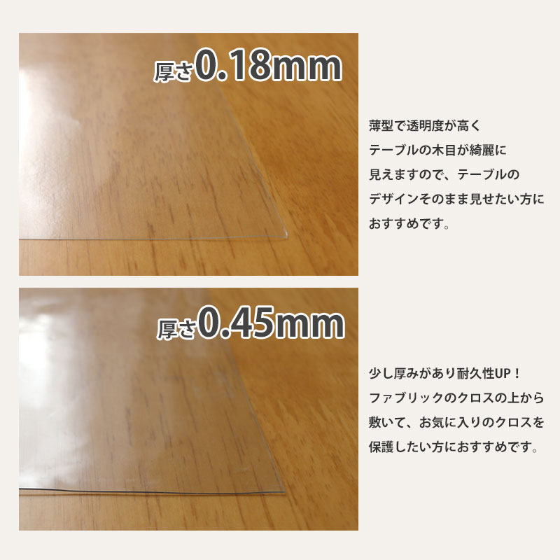 明和グラビア 透明 テーブルマット テーブルクロス 3点機能 120cm