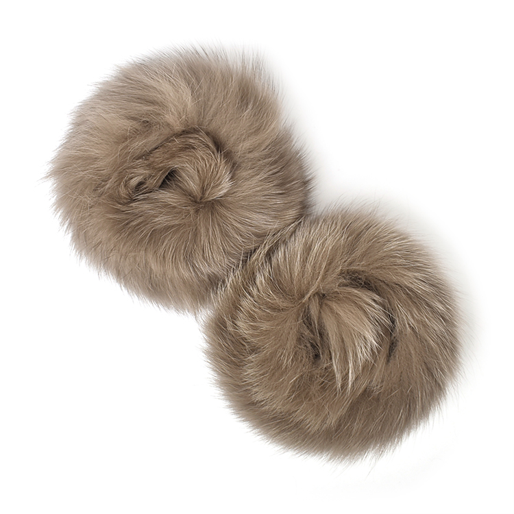 フォックス ファー カフス 2個セット レディース バングル バンド