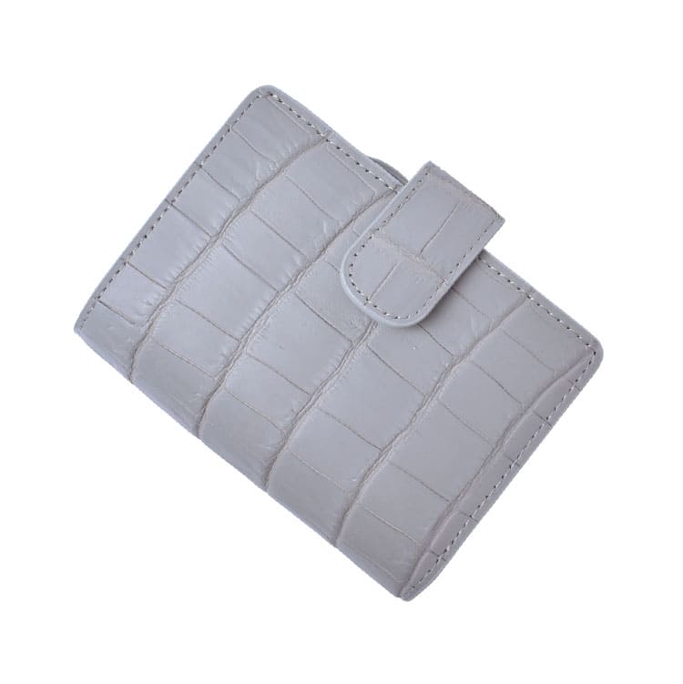 折り財布 クロコダイル 本革 レディース メンズ ワニ革 本物 折りたたみ コンパクト 小さめ ミニ財布 手帳型 鰐革 小銭入れ グリーン 上品 ギフト |  | 01