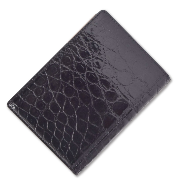 MGSABLE カードフォルダー クロコダイル レディース シャイニング 本革