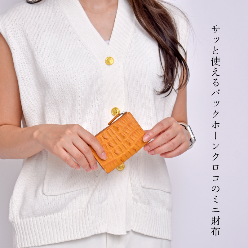 MGSABLE コインケース クロコダイル レディース メンズ ワニ革