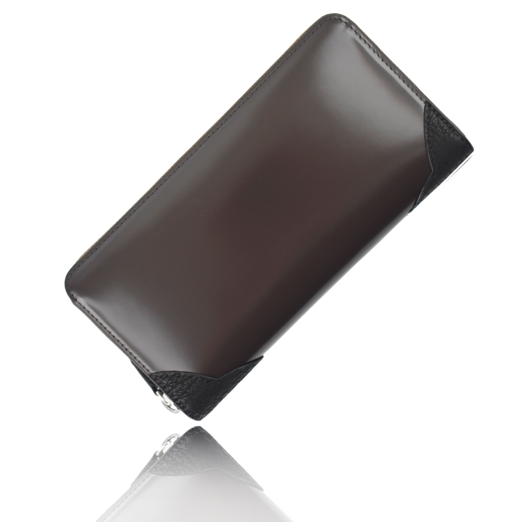 MGSABLE 長財布 メンズ 本革 シャイニング レザー 艶 小銭入れに