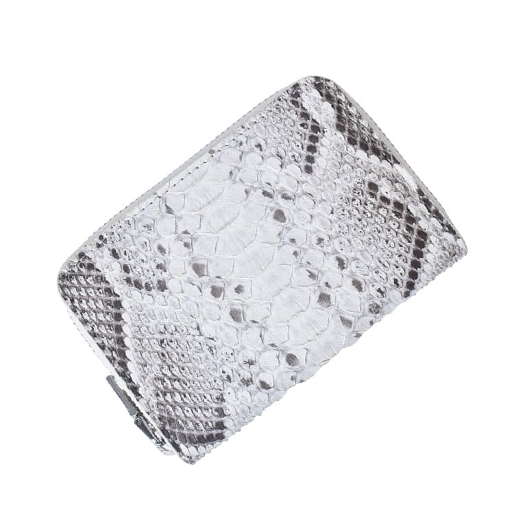 パイソン コインケース レディース メンズ 小銭入れ 蛇革 ラウンドファスナー 仕切り 本革 本物 定番 ヘビ ミニ財布 仕分け 小さめ 白 ホワイト ギフト 送料無料 |  | 06