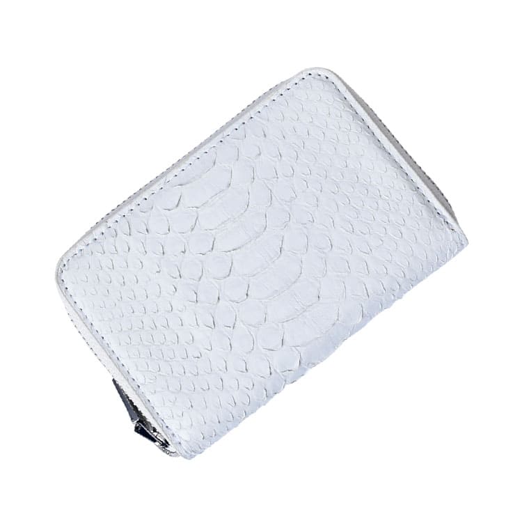 パイソン コインケース レディース メンズ 小銭入れ 蛇革 ラウンドファスナー 仕切り 本革 本物 定番 ヘビ ミニ財布 仕分け 小さめ 白 ホワイト ギフト 送料無料 |  | 05