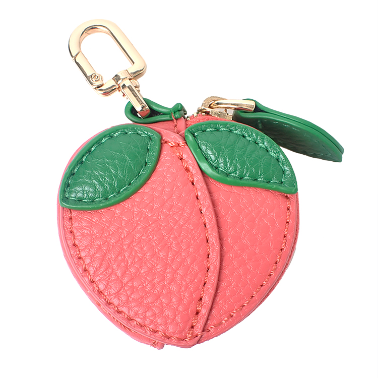 バッグチャーム レディース コインポーチ フルーツ型 ミニポーチ 小型 小物入れ 小さめ カラビナフック キーホルダー 可愛い PUレザー 女性 ギフト 送料無料 |  | 03