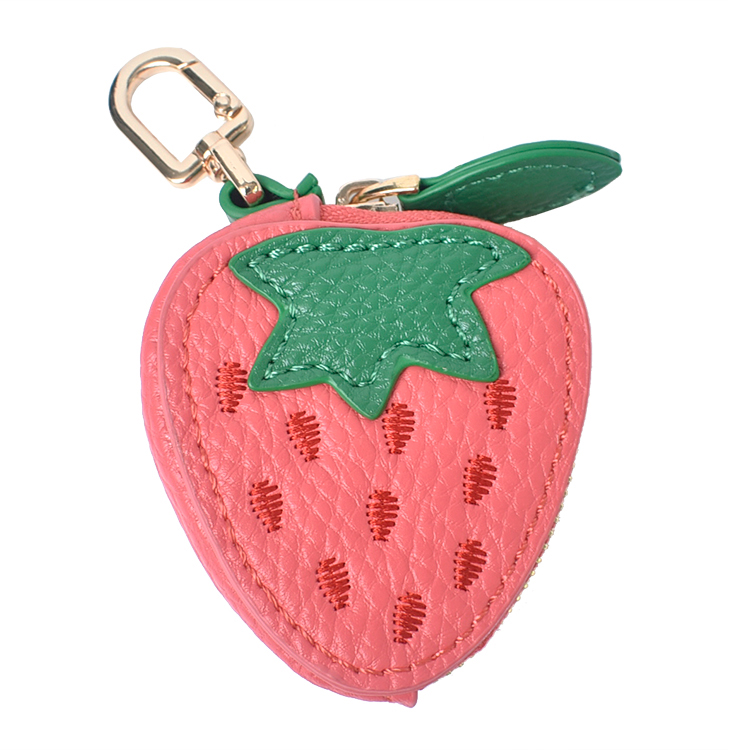 バッグチャーム レディース コインポーチ フルーツ型 ミニポーチ 小型 小物入れ 小さめ カラビナフック キーホルダー 可愛い PUレザー 女性 ギフト 送料無料 |  | 02