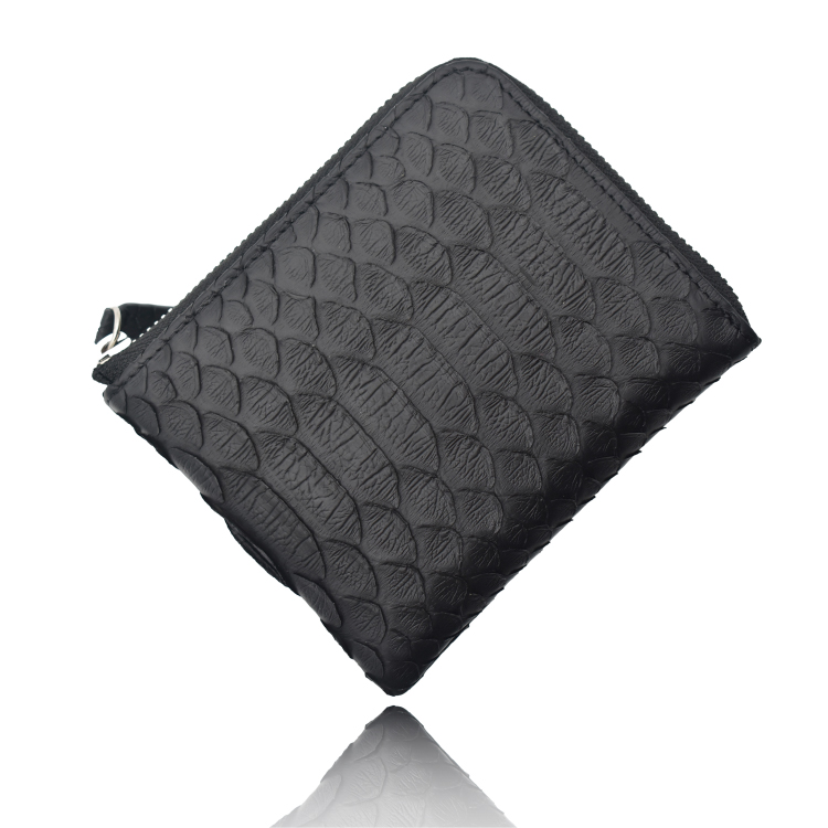 財布 パイソン 蛇革 ヘビ革 メンズ レディース 本革 薄型 小さめ ミニ財布 男性 女性 プレゼント 軽量 グリーン 緑 金運 開運 L字ファスナー スキミング防止 | MGSABLE | 02