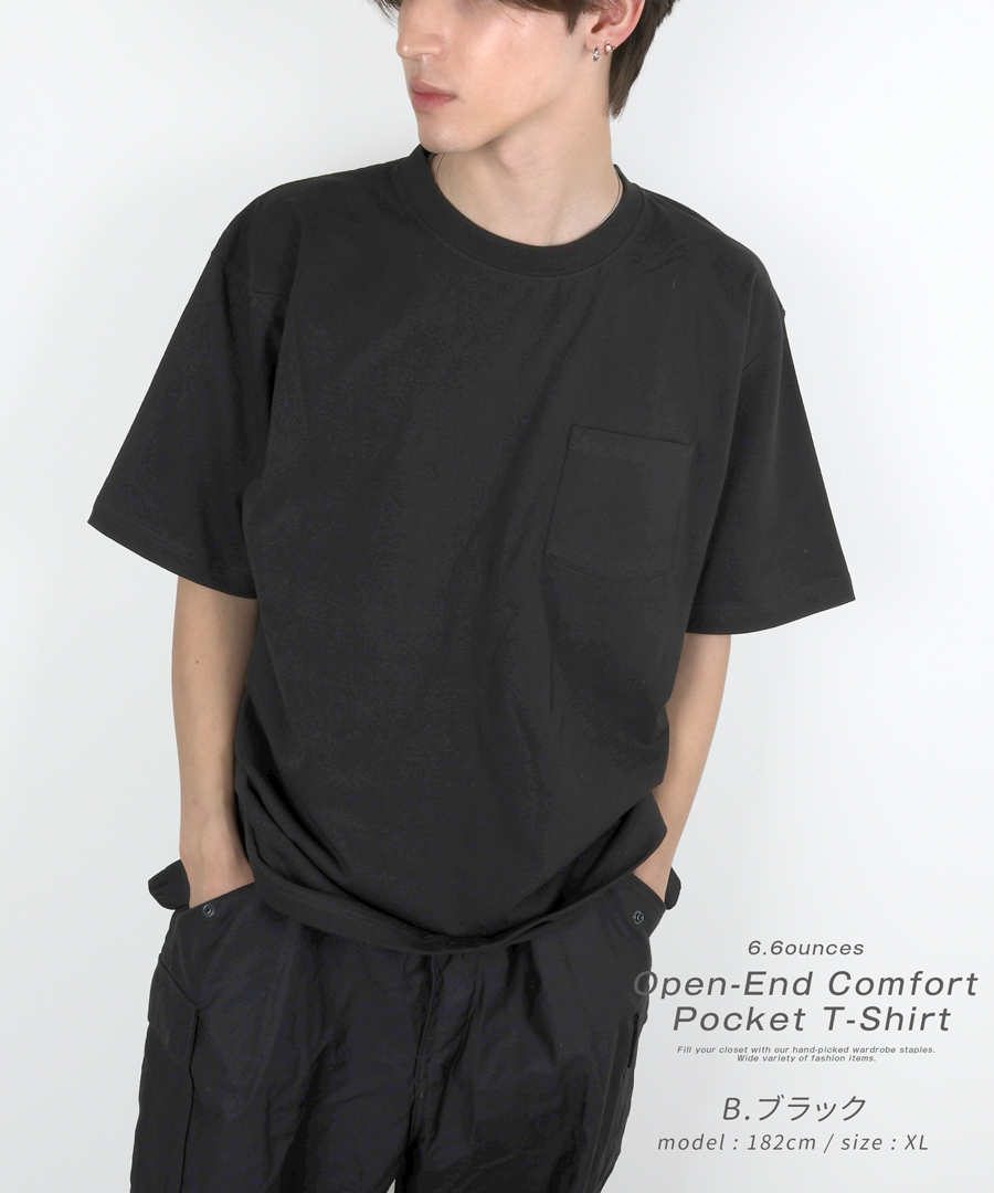 ブラウン ポケット付き Tシャツ デニムポケットTシャツ(M ブラック): トップス｜Right-on公式