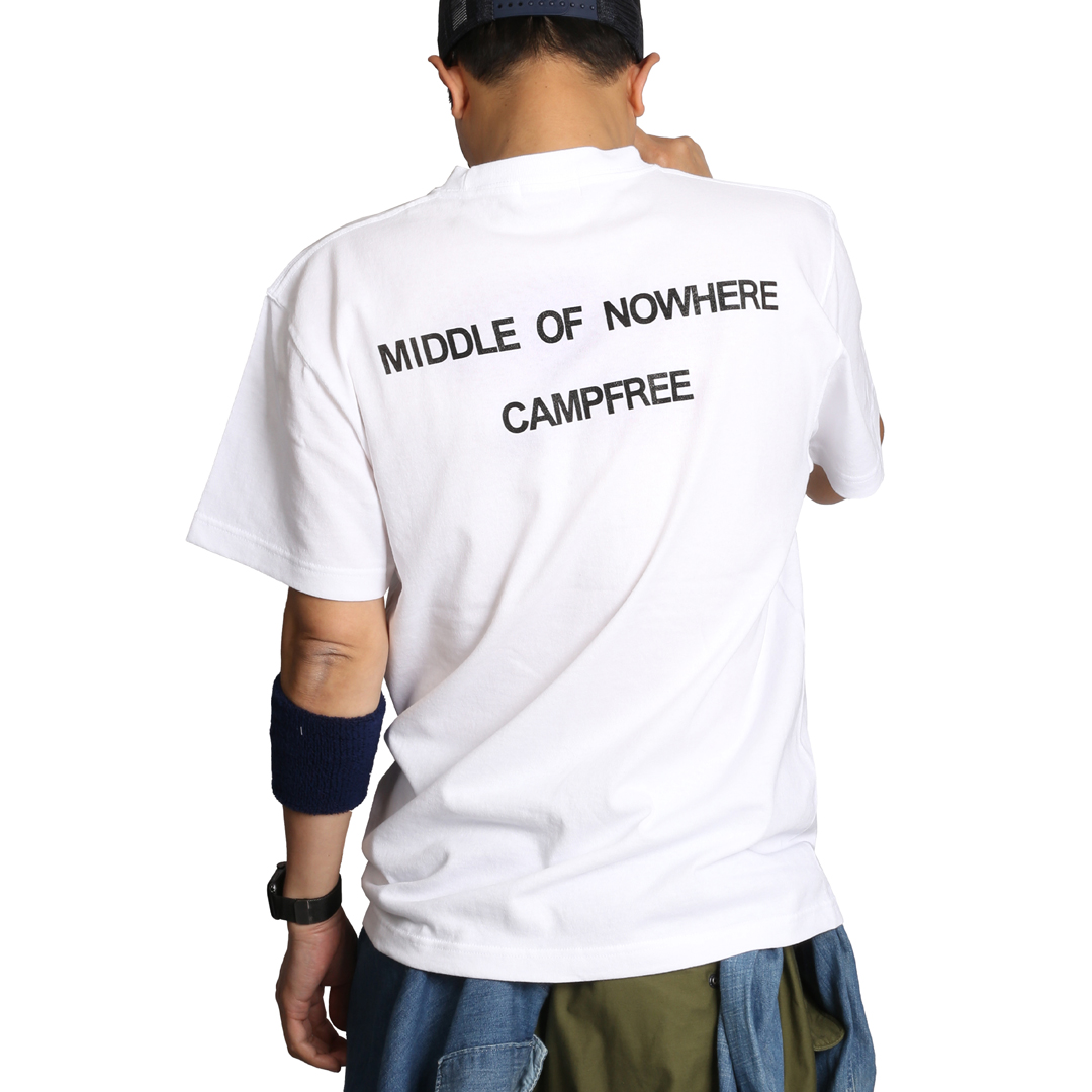 CAMPFREE メンズtシャツ 半袖 ロゴtシャツ Tシャツ メンズ レディース バックプリントt...