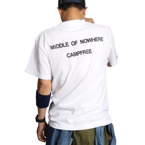 CAMPFREE tシャツ 半袖 トップス ロゴTシャツ メンズ Tシャツ レディース バックプリン...