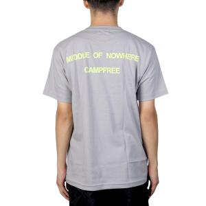 バックプリント Tシャツ CAMPFREE ユニセックス 夏 綿100% 大きいサイズ おしゃれ ロ...