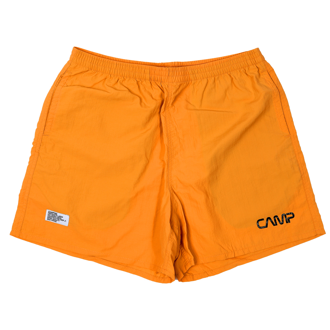 ショートパンツ メンズ 大きめ CAMPFREE 涼しい プリント ロゴ