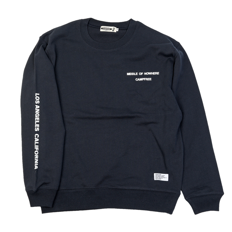 CAMPFREE スウェットトレーナー メンズ レディース キャンプフリー 腕