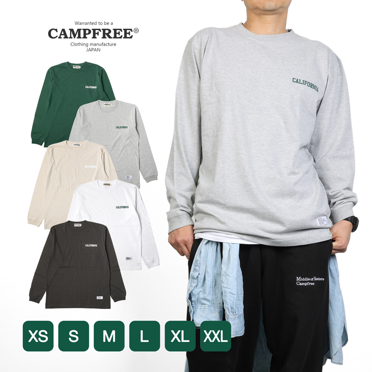 ロンT メール便 送料無料 CAMPFREE キャンプフリー メンズ カレッジプリント ロングスリーブTシャツ tシャツ 長袖tシャツ ロングtシャツ  長そでtシャツ :10439:M.H.A.style - 通販 - Yahoo!ショッピング