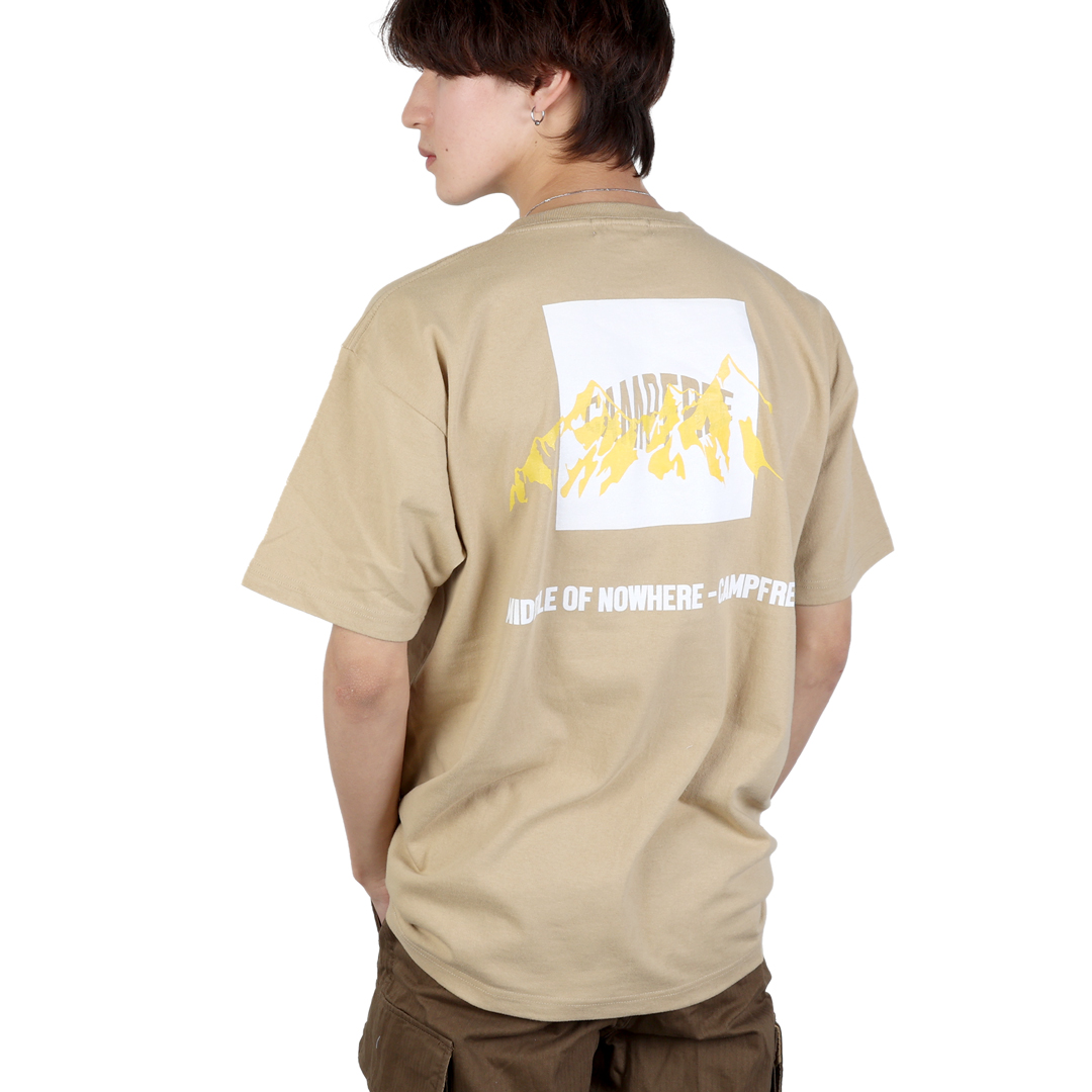 CAMPFREE コットンtシャツ バックプリント Tシャツ 半袖 綿100% 6.2oz メンズ レディース ユニセックス 夏 半そで 大きいサイズ｜mha｜04