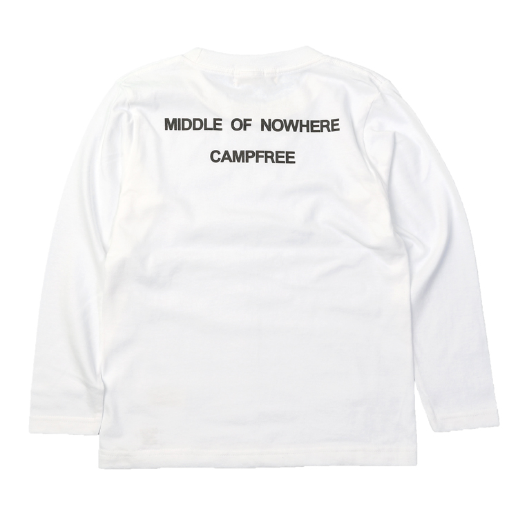 CAMPFREE ロンT キッズ ジュニア 刺繍 ロゴ ブランド ティーシャツ 表 ロングtシャツ ...