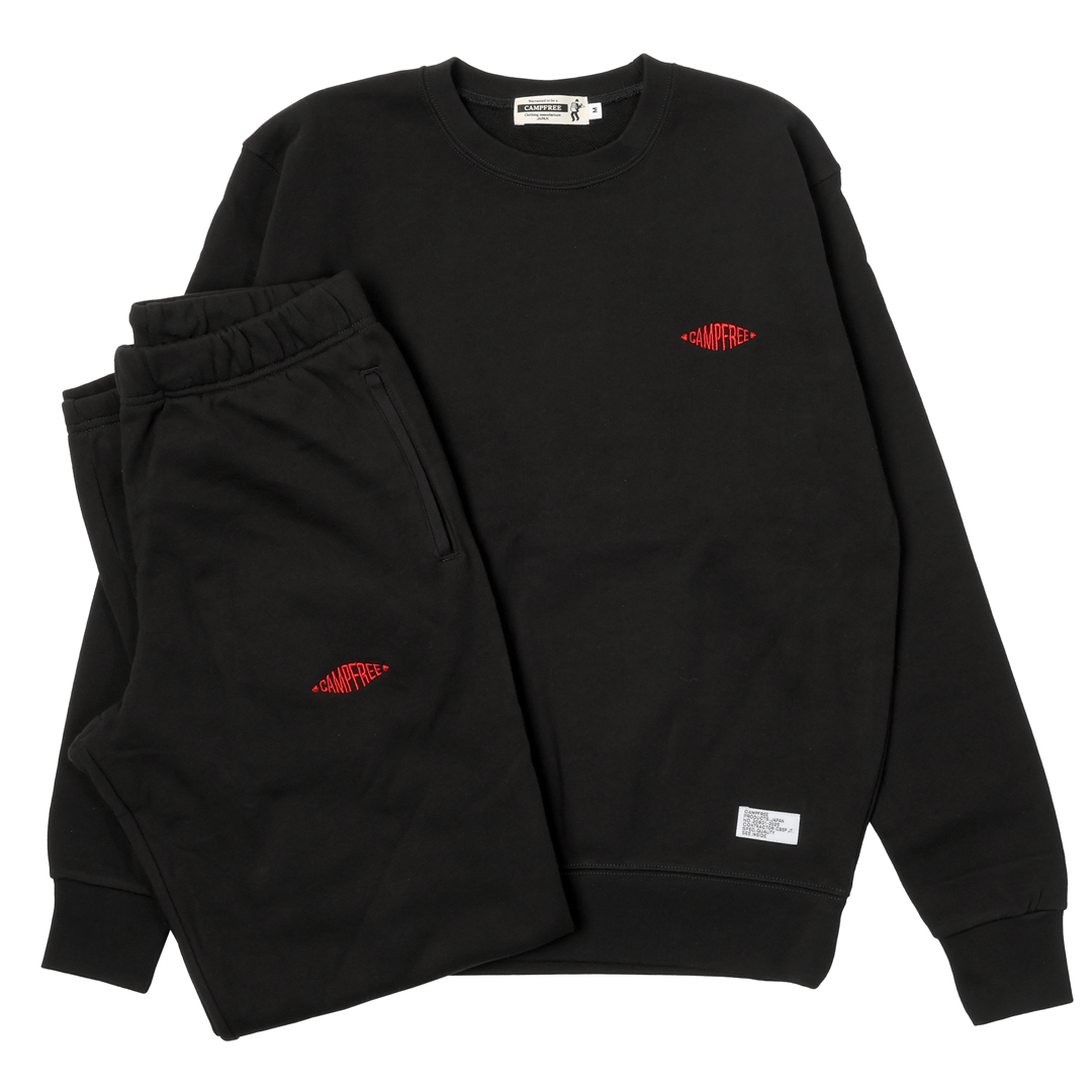 CAMPFREE スウェットトレーナー メンズ スウェット 上下 セットアップ