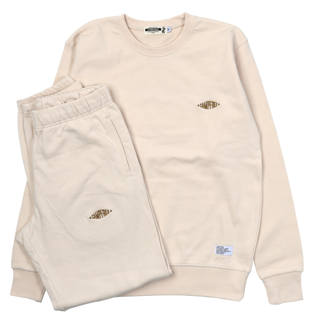 CAMPFREE トレーナー スウェット 上下 セットアップ 裏毛 メンズ 9.7oz