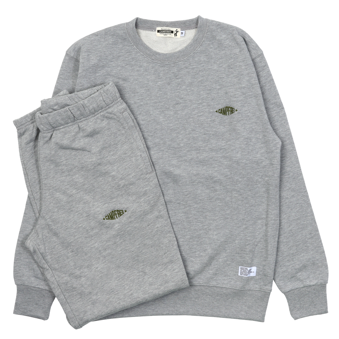 CAMPFREE トレーナー スウェット 上下 セットアップ 裏毛 メンズ 9.7oz