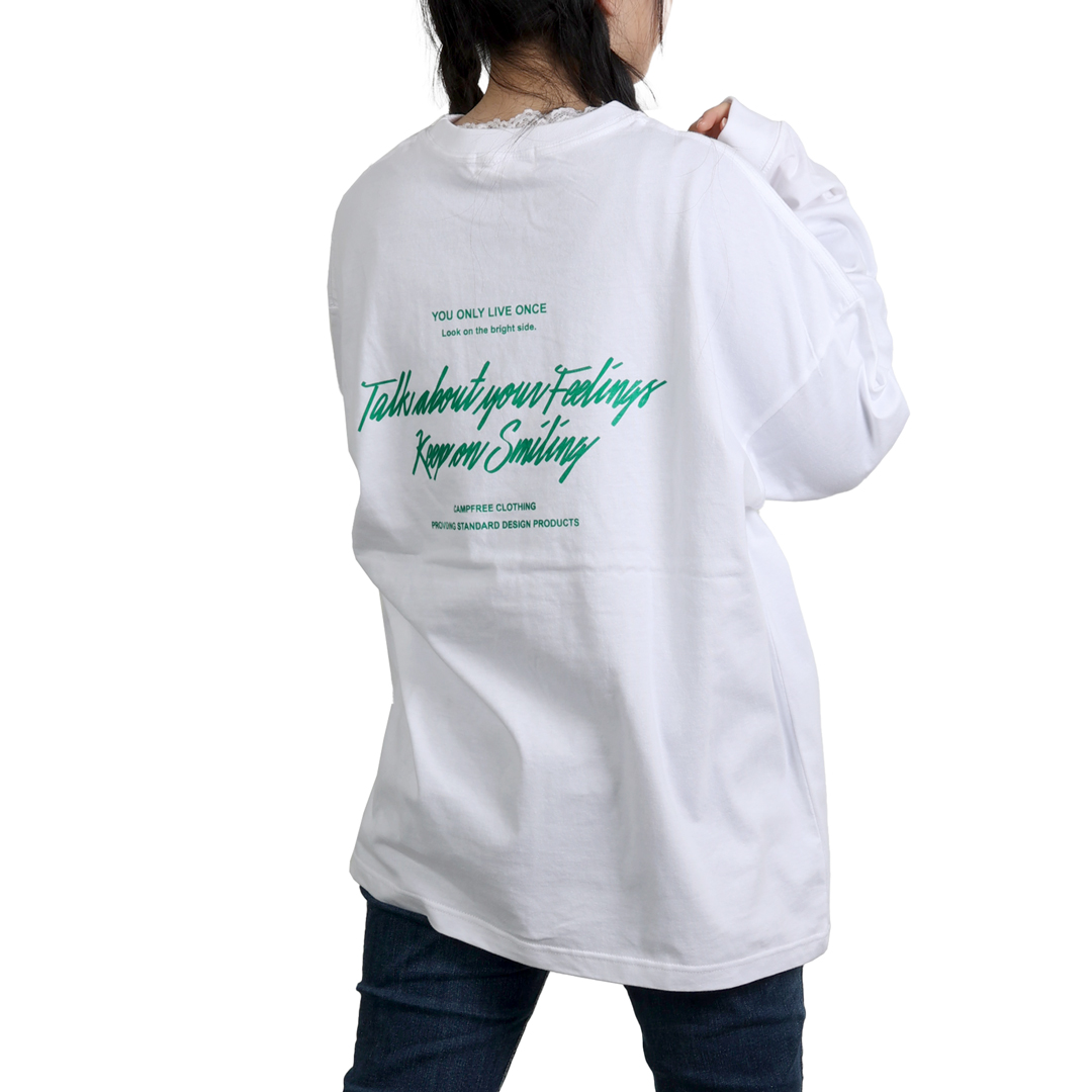 CAMPFREE ロンt ロングtシャツ レディス ブランド ロンティー 長袖tシャツ Tシャツ ロ...