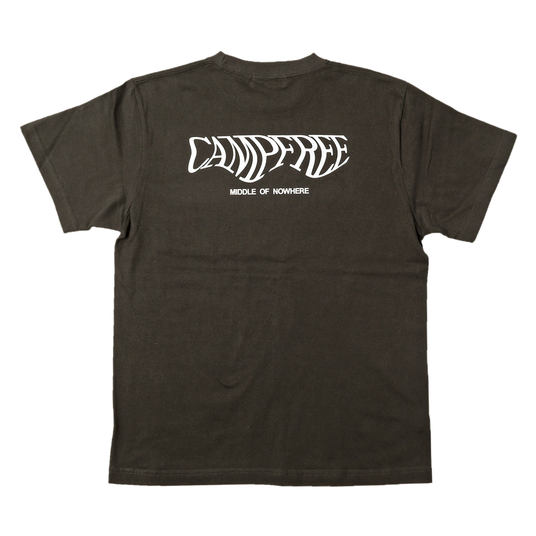 CAMPFREE ロゴ Tシャツ メンズ 半袖 5.6oz ブランド コットン 綿 大きいサイズ メ...