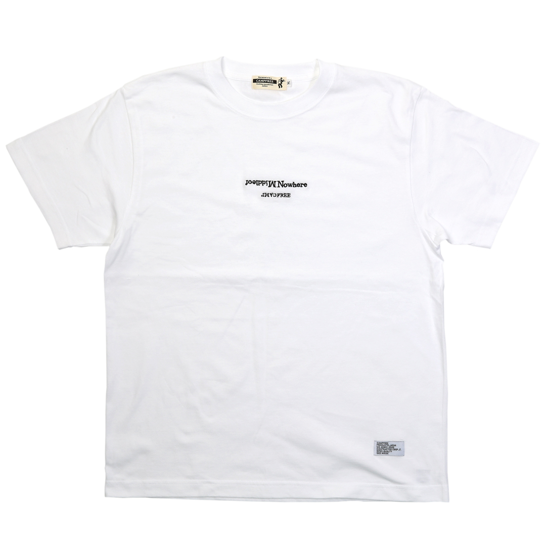 CAMPFREE Tシャツ メンズ 半袖 5.6oz ロゴ 綿 コットン 大きいサイズ 白 綿100...